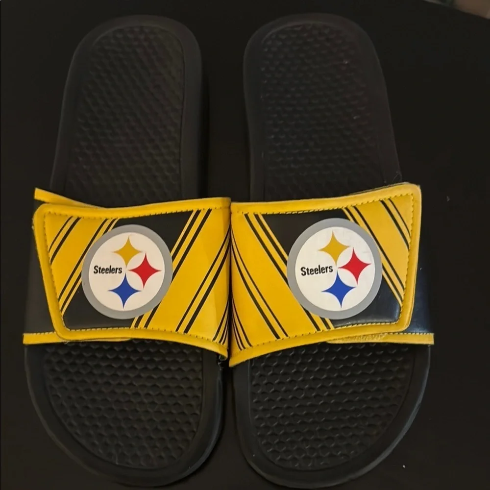 PITTSBURGH STEELERS SLIDES SZ SM 7-8 H4